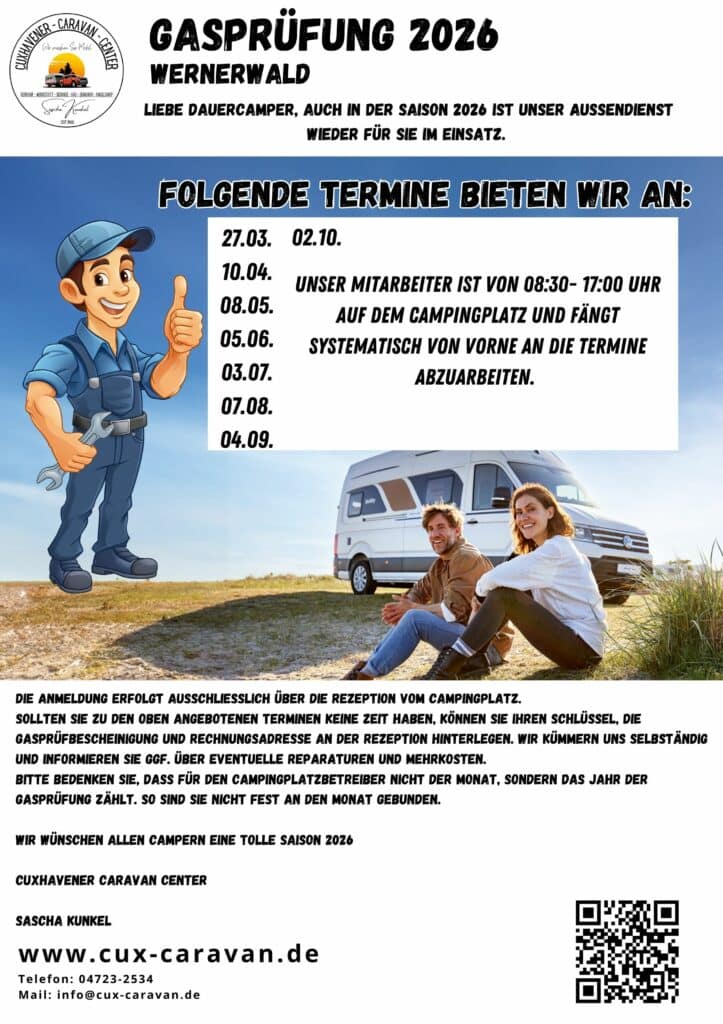 Gas inspection 2026 camping service poster